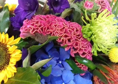 Bright & Bold Summer Wedding Flowers at The Matara Centre