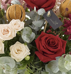 Classic Christmas Floral Vase - Image 4