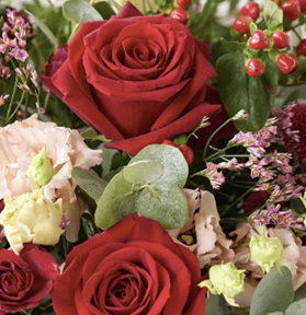 Classic Christmas Floral Vase - Image 2