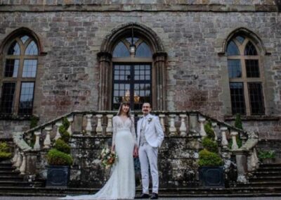 An Enchanted Spring Fairytale Wedding in Peaches and Creams at Clearwell Castle