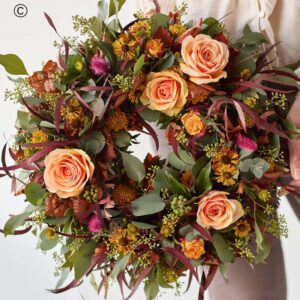Autumn Rose Wreath