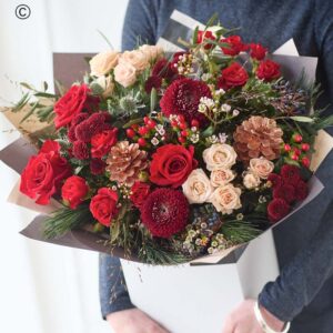 Premium Christmas Hand Tied Bouquet